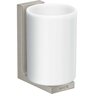 Hansgrohe Axor coupelle a dents 42604800 verre, montage mural, optique en acier inoxydable