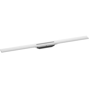 Hansgrohe RainDrain Flex caniveau de douche 56046700 100cm, kit de finition, peut etre raccourci, blanc mat