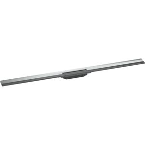 Hansgrohe RainDrain Flex caniveau de douche 56054000 120cm, kit de finition, peut etre raccourci, pour montage mural, chrome