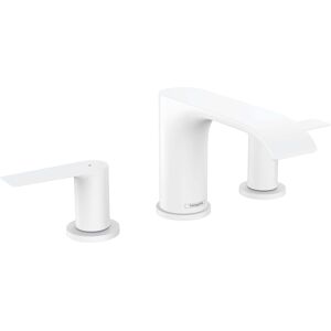 Hansgrohe Vivenis Mélangeur lavabo 3 trous 75033700 avec tirette garniture de vidange , blanc mat - Publicité