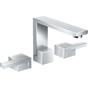 Hansgrohe Axor Edge 3-Loch-Waschtischarmatur 46050000 chrom, mit Push-Open Ablaufgarnitur, Ausladung 173mm - Publicité