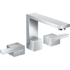 Hansgrohe Axor Edge 3 trous 46051000 chrome, taille diamant, avec bonde push-open, saillie 173 mm