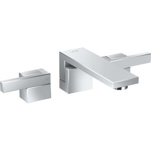 Hansgrohe Axor Edge 3 trous 46061000 chrome, taille diamant, installation dissimulee, montage mural, saillie 190 mm