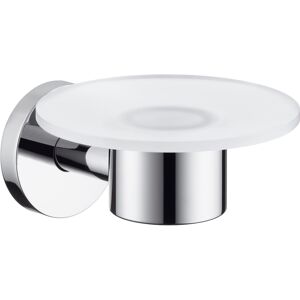 Hansgrohe 40515000 Porte-savon chrome chrome, avec coupelle en crystal