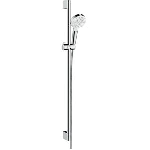 Hansgrohe Crometta Vario set de douche 26538400 chrome blanc, EcoSmart, avec barre de douche 90 cm - Publicité