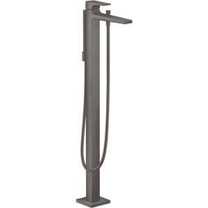 Hansgrohe Metropol 32532340 mitigeur monocommande bain, sur pied, saillie 235 mm, chrome noir brossé - Publicité