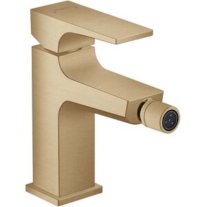 Metropol hansgrohe Bidet monocommande 32520140 saillie 129 mm, garniture de vidage push-open, bronze brossé - Publicité