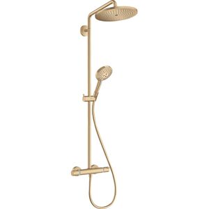 Hansgrohe Croma Select S Showerpipe 26891140 avec thermostat et douchette, bronze brossé - Publicité