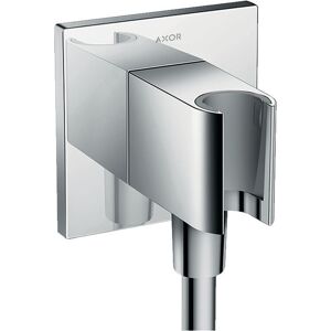 Hansgrohe Axor Porter unite 36734340 carre, avec clapet anti-retour, fonction de maintien integree, chrome noir brosse