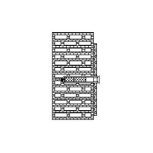Hewi S 50 materiel de fixation BM1288 reglable en hauteur, pour briques perforees verticalement, blocs creux