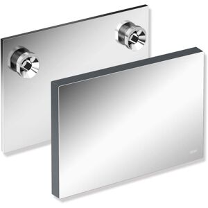 Hewi plaque de montage System 900 900.51.0034092 plaque en chrome Inox , Habillages d´interrupteurs anthracite, avec couvercle