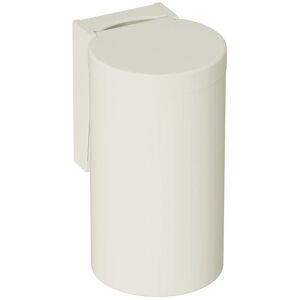 Hewi 477 poubelle 477.05B10099 330x210mm, avec couvercle a charniere, etiquette adhesive, mat, blanc pur