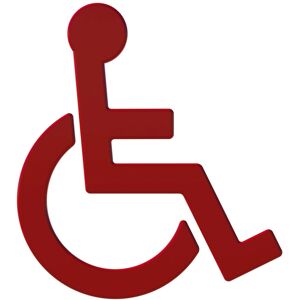 Hewi 801 symbole du fauteuil roulant 801.91.03033 rubinrot , autocollant - Publicité