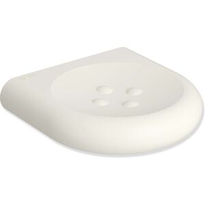 Hewi 477 porte-savon 477.02B20099 120 mm, avec boutons, mat, blanc pur