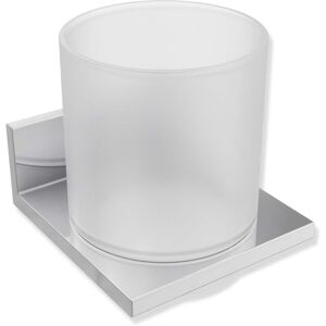 Hewi System 900 Q tasse en verre 900Q04.00040 chrome , avec support metallique