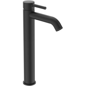 Ideal Standard mitigeur lavabo BC194XG Silk Noir, saillie 150 mm, base surelevee