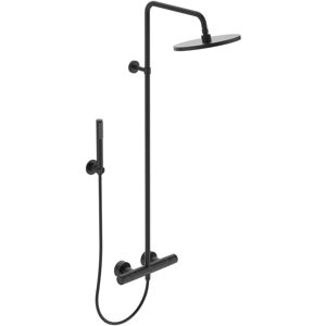 Ideal Standard T25 systeme de douche BC748XG Silk noir, avec thermostat apparent