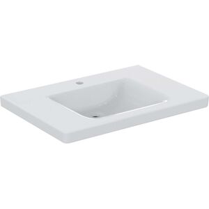 Ideal Standard Freedom lavabo E548601 accessible en fauteuil roulant, avec trou pour robinet, sans trop-plein, 80 x 55,5 cm, blanc