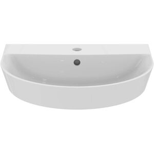 Air Ideal Standard lavabo Arc E069801 blanc, 55x46cm, avec trou pour robinetterie et trop-plein - Publicité