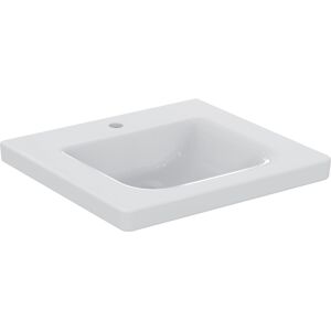 Ideal Standard Freedom lavabo E548501 60 x 55 cm, blanc, accessible en fauteuil roulant, sans trop-plein