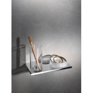 Keuco Edition 400 Support double 11554019000 avec verre et coupelle chrome