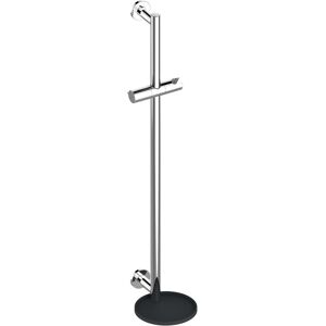 barre de Keuco Inox / noir-gris, barre murale 855mm, carre Rosetten