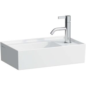 LAUFEN Kartell lave-mains 8153340001111, 46x28cm, blanc , 2000 trou a droite , ceramique saphir