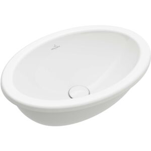 Villeroy und Boch Villeroy et Boch Loop & friends lavabo à encastrer 4A6301R1 ovale, sans rangée de trous pour robinetterie, sans trop-plein, 66 x 47 cm, blanc C-plus