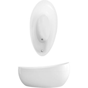 Villeroy und Boch Villeroy et Boch Aveo UBQ194AVE9PDVRW speciale UBQ194AVE9PDVRW 190 x 95 cm, sur pied, avec tablier, blanc pierre