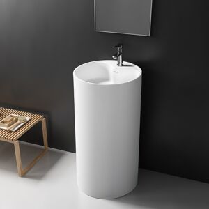 Thalassor Lavabo colonne en Solid Surface TOTEM 45 x 45 x 90(h) cm Sans bonde