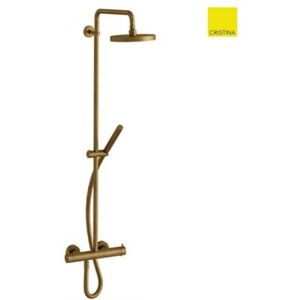 Colonne De Douche Thermostatique Complete Triverde Vieux Bronze - Cristina Ondyna Tv48692