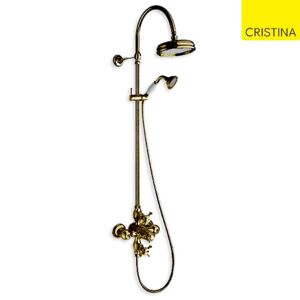 Colonne De Douche Thermostatique Retro Vieux Bronze Chambord - Cristina Ondyna Ch72392