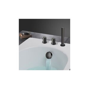 CRISTINA ONDYNA Pack Bain/douche Encastré Sur Gorge Blackmat Triverde - Cristina Ondyna Xtv14213