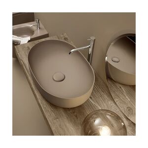 Lavabo A Poser Nolita 60x40 Sans Trou Nocciola Robinetterie Vasques - Cristina Ondyna Nol534381