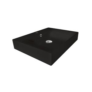 Lavabo Ceramique Cento A Poser Ou A Suspendre Monotrou Blackmat Robinetterie Vasques - Cristina Ondyna Wce604513
