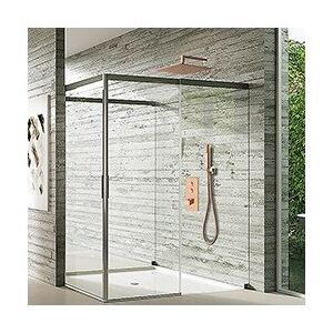 Pomme De Douche Sandwich Inox Carre Or Rose Robinetterie Hydrotherapie - Cristina Ondyna Pd96346p