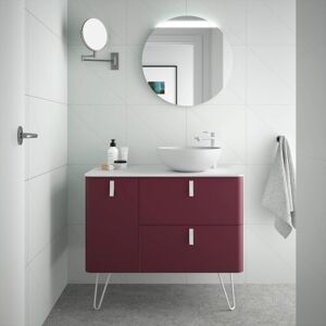 Meuble De Salle De Bain Granate Gauche 900 Uniiq 900 - Salgar 24661