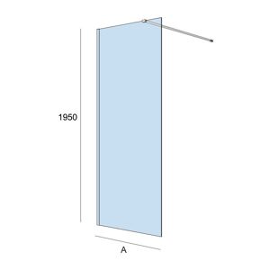 Salgar Paroi De Douche Heaven Walk-In Deco 4 < 400 X 1950 Mm - Salgar 25671