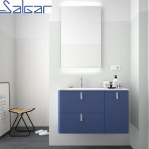 Meuble De Salle De Bains 1200 Droit Azul Altamar Uniiq - Salgar 24641