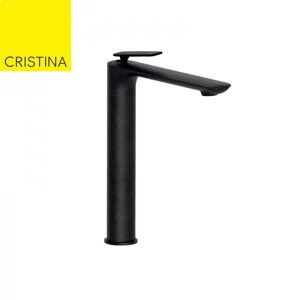 Mitigeur Pour Lavabo Haut Foil Chrome Noir Brosse - Cristina Ondyna Fl22275