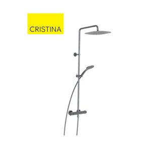 Colonne De Douche Thermostatique Metal Brosse - Cristina Ondyna Fl48677