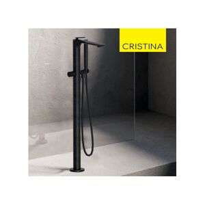 Cristina Ondyna Mitigeur Bain Douche Monocolonne Chromé Noir Brossé Foil - Cristina Ondyna Fl18975