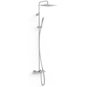 Ensemble De Robinet Thermostatique Mural À 3 Voies Pour Baignoire Et Douche Chrome - Tres 19031205