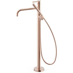 Tres Mitigeur Sur Pied Pour Baignoire Et Douche1 Colonne Verticale Or Rose 24k - Tres 26247005op