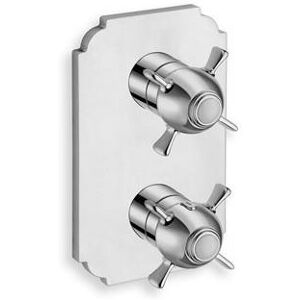 Cristina Ondyna Facade Externe Chambord Laiton Thermostatique 2 Sorties Chrome - Cristina Ondyna Xc85251