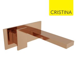 Cristina Ondyna Façade Mitigeur Lavabo Murale Encastrée Or Rose Tabula - Cristina Ondyna Ta25646p