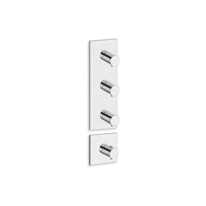 Cristina Ondyna Facade Externe Triverde 3 Sorties Pour Mecanisme Pd70300 Chrome - Cristina Ondyna Xt88351