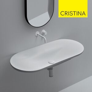 Vasque Lavabo Ceramique À Suspendre Blanc Brillant Delano - Cristina Ondyna Del10001