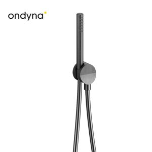 Ensemble Prise D'Eau Douchette Flexible Piega Inox Chrome Noir Brosse - Cristina Ondyna Pd61075i