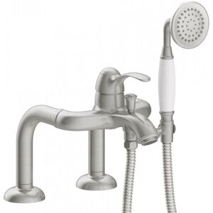 Mitigeur Bain D?etagere Douchette À Main Anticalcaire Avec Flexible Double Agrafage Acier - Tres 24219401ac